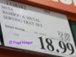 Mesa Bamboo Metal Serving Tray Set Costco Sale Price Mesa Bamboo Metal Serving Tray Set Costco Sale Price