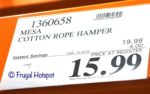 Mesa Cotton Rope Hamper Costco Sale Price Mesa Cotton Rope Hamper Costco Sale Price