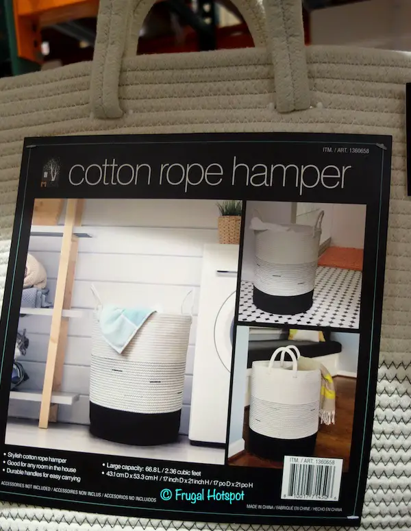 Mesa Cotton Rope Hamper Costco