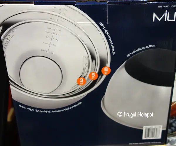 Miu Stainless Steel Mixing Bowls Costco Miu Stainless Steel Mixing Bowls Costco