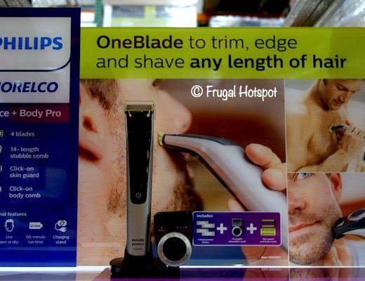 Norelco One Blade Face and Body Trimmer Costco Display