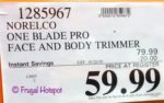 Norelco One Blade Face and Body Trimmer Costco Sale Price