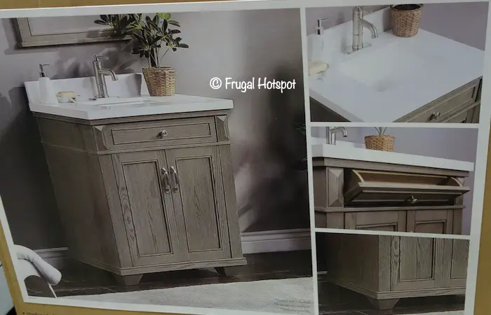 Northridge Home 30 Gray Oak Bathroom Vanity Costco Northridge Home 30 Gray Oak Bathroom Vanity Costco