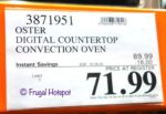 Oster Digital Countertop Convection Oven Costco Sale Price Oster Digital Countertop Convection Oven Costco Sale Price