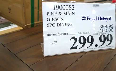 Pike & Main Gibson Counter Height Dining Set Costco Sale Price