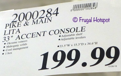 Pike & Main Lita 33 Accent Console Costco Price