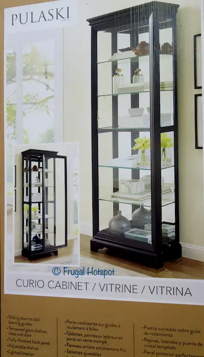 Pulaski Furniture Ebony 79 Curio Cabinet Costco Pulaski Furniture Ebony 79 Curio Cabinet Costco