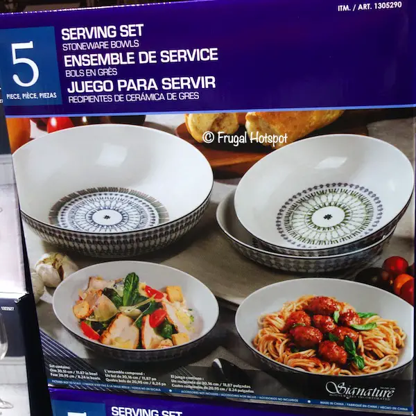 Signature Pasta Bowl 5-Pc Set Costco