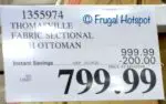 Thomasville Artesia Fabric Sectional Costco Sale Price Thomasville Artesia Fabric Sectional Costco Sale Price