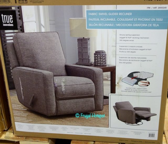 True Innovations Fabric Recliner at Costco! Frugal Hotspot