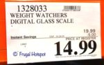 Weight Watchers Digital Glass Scale Costco Sale Price