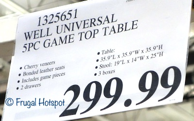 Well Universal 5-Piece Game Table Set Costco Price