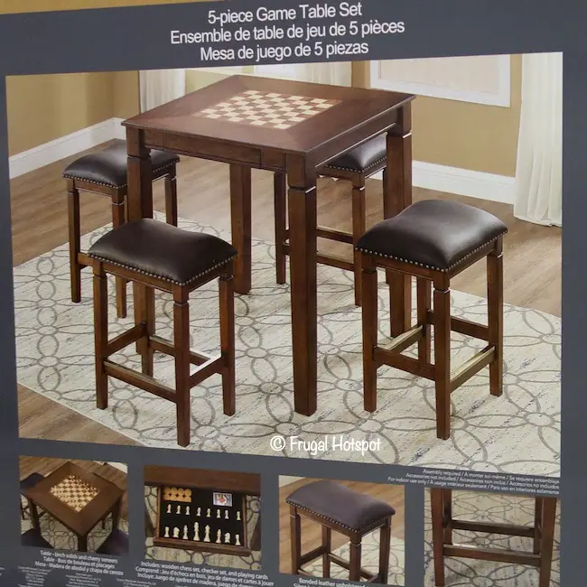 Well Universal 5-Piece Game Table Set Costco