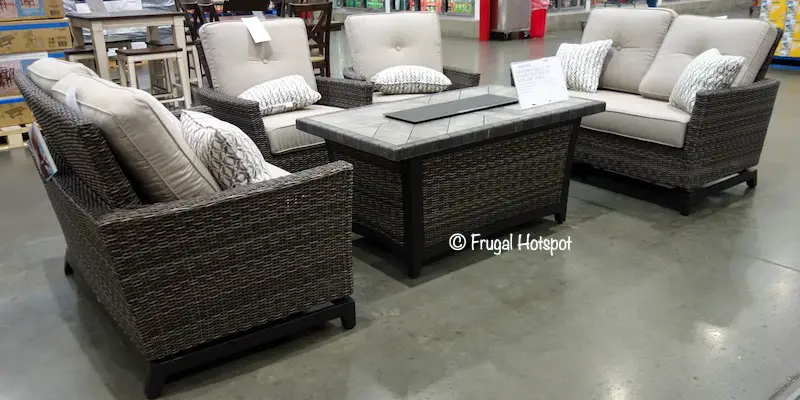 Agio Springdale 5-Piece Fire Chat Set Costco Display