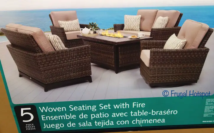 Agio Springdale 5-Piece Fire Chat Set Costco