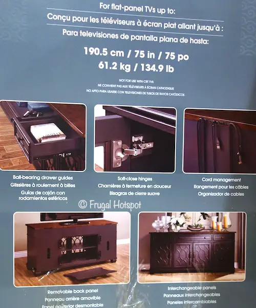 Bayside Furnishings Corbin 68 Accent Console Costco Bayside Furnishings Corbin 68 Accent Console Costco