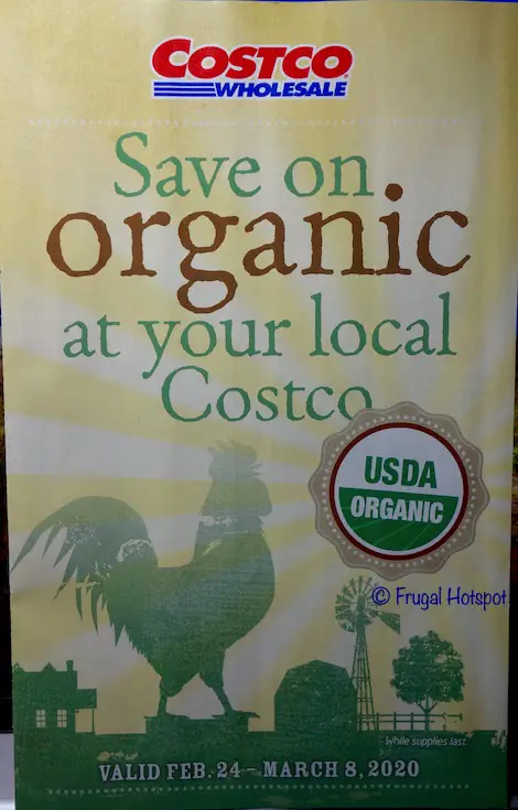 Costco Organic Coupon Book February : March 2020 Cover