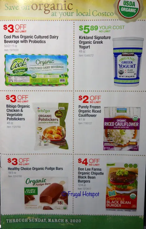 Costco Organic Coupon Book February : March 2020 Page 6