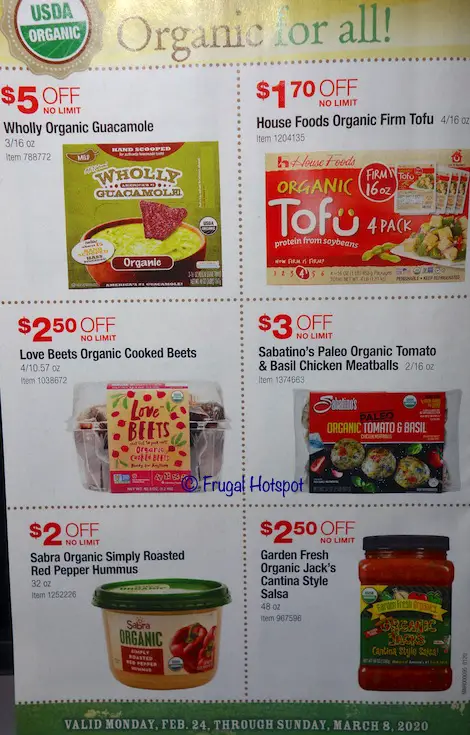 Costco Organic Coupon Book February : March 2020 Page 7