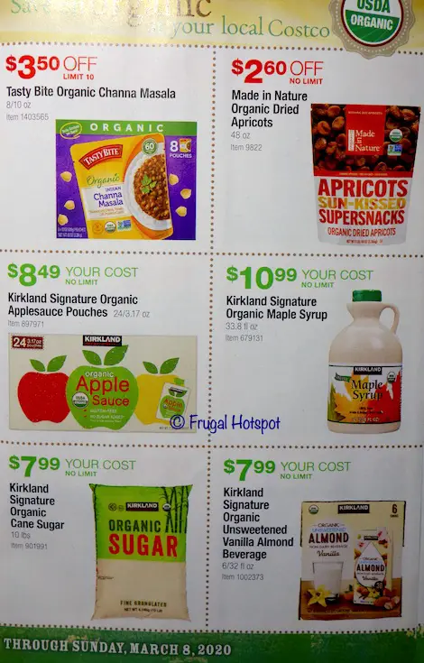 Costco Organic Coupon Book February : March 2020 Page4