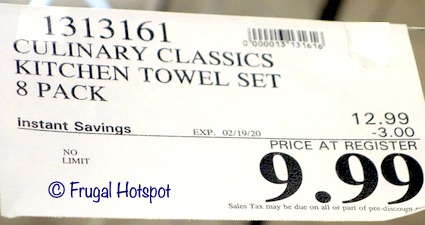 Culinary Classics Kitchen Towel Set Costco Sale Price