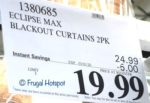 Eclipse AbsoluteZero Blackout Curtains Costco Sale Price Eclipse AbsoluteZero Blackout Curtains Costco Sale Price