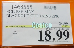Eclipse Blackout Curtains | Costco Sale Price