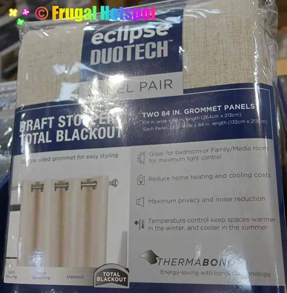 Eclipse Max Blackout Curtain Beige | Costco