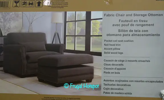 Fabric Chair with Storage Ottoman Costco