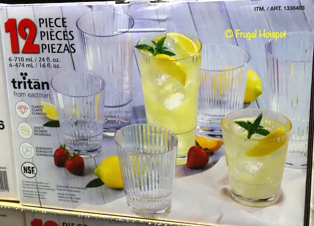 First Design Global Tritan Drinkware Clear Costco