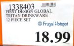 First Design Global Tritan Drinkware Costco Price First Design Global Tritan Drinkware Costco Price