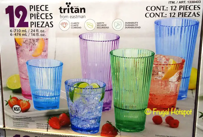 Costco Sale - First Design Global Tritan Drinkware 12-Pc Set $14.99