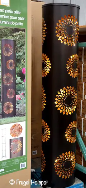 Inside Outside Garden Lighted Patio Pillar Costco Display
