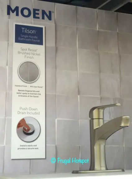 Moen Tilson Single Handle Bathroom Faucet Costco Display Moen Tilson Single Handle Bathroom Faucet Costco Display