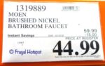 Moen Tilson Single Handle Bathroom Faucet Costco Sale Price