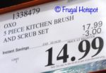 OXO SoftWorks 5-Piece Kitchen Brush Costco Sale Price