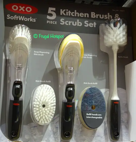 Costco has an exclusive five-piece set of OXO brushes for just $18. If you  bought all these tools on , it'd cost you $40!