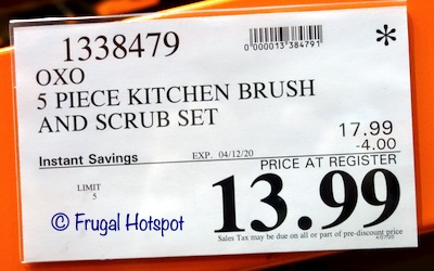 OXO SoftWorks Kitchen Brush Costco Sale Price OXO SoftWorks Kitchen Brush Costco Sale Price