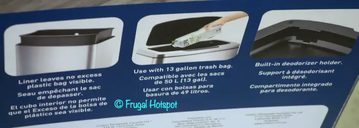 Sensible Eco Living Motion Sensor Trash Can Costco Sensible Eco Living Motion Sensor Trash Can Costco