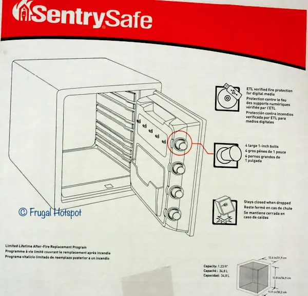 Sentry Safe Biometric Fire Safe Costco