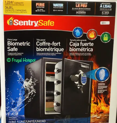 Sentry Safe Biometric Fire Safe Costco