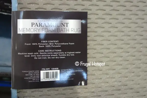 Town Country Memory Foam Bath Mat Costco