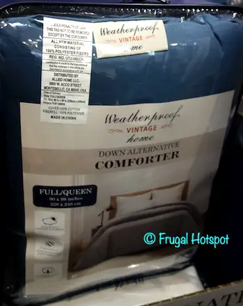 Weatherproof Vintage Home Down Alternative Comforter Blue Costco