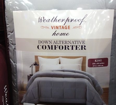 Weatherproof Vintage Home Down Alternative Comforter Gray Costco