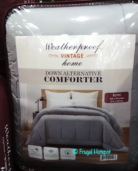 Weatherproof Vintage Home Down Alternative Comforter Gray Costco