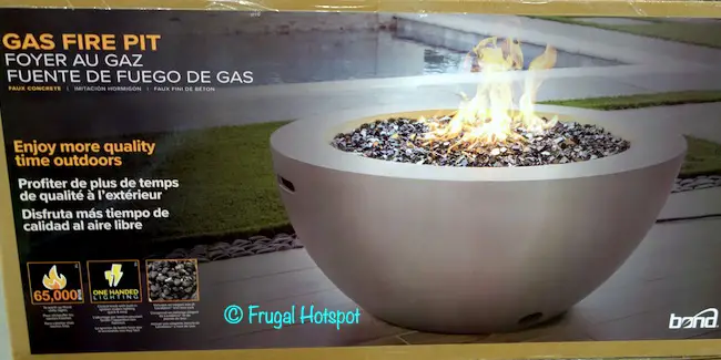 Bond Faux Concrete Gas Fire Pit Costco