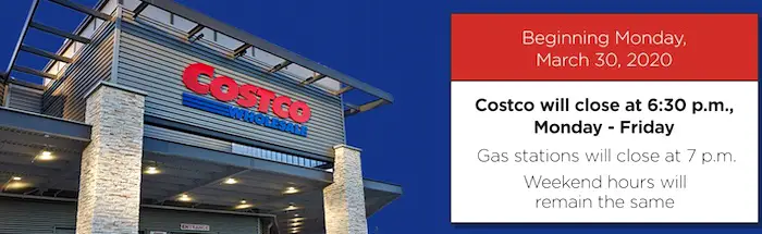 Costco New Warehouse Hours March 2020