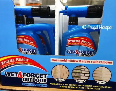 Wet & Forget Outdoors Moss, Mold, Mildew, Algae Stain Remover 68 oz Costco