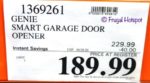 Genie Garage Door Opener Costco Sale Price