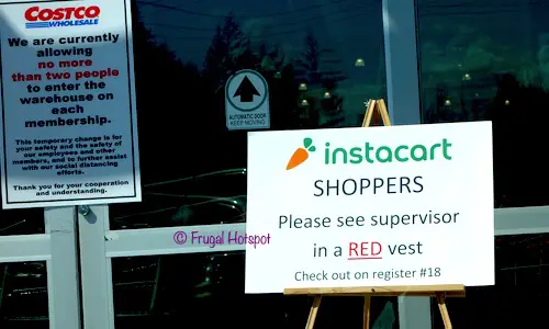 Instacart Shoppers Costco April 2020